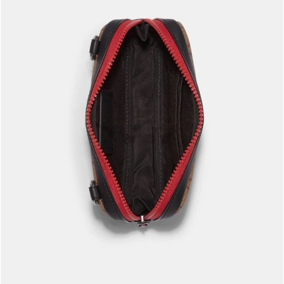 Coach-Carrier Phone Crossbody In Signature Canvas With Coach Radial Rainbow New - Picture 3 of 4